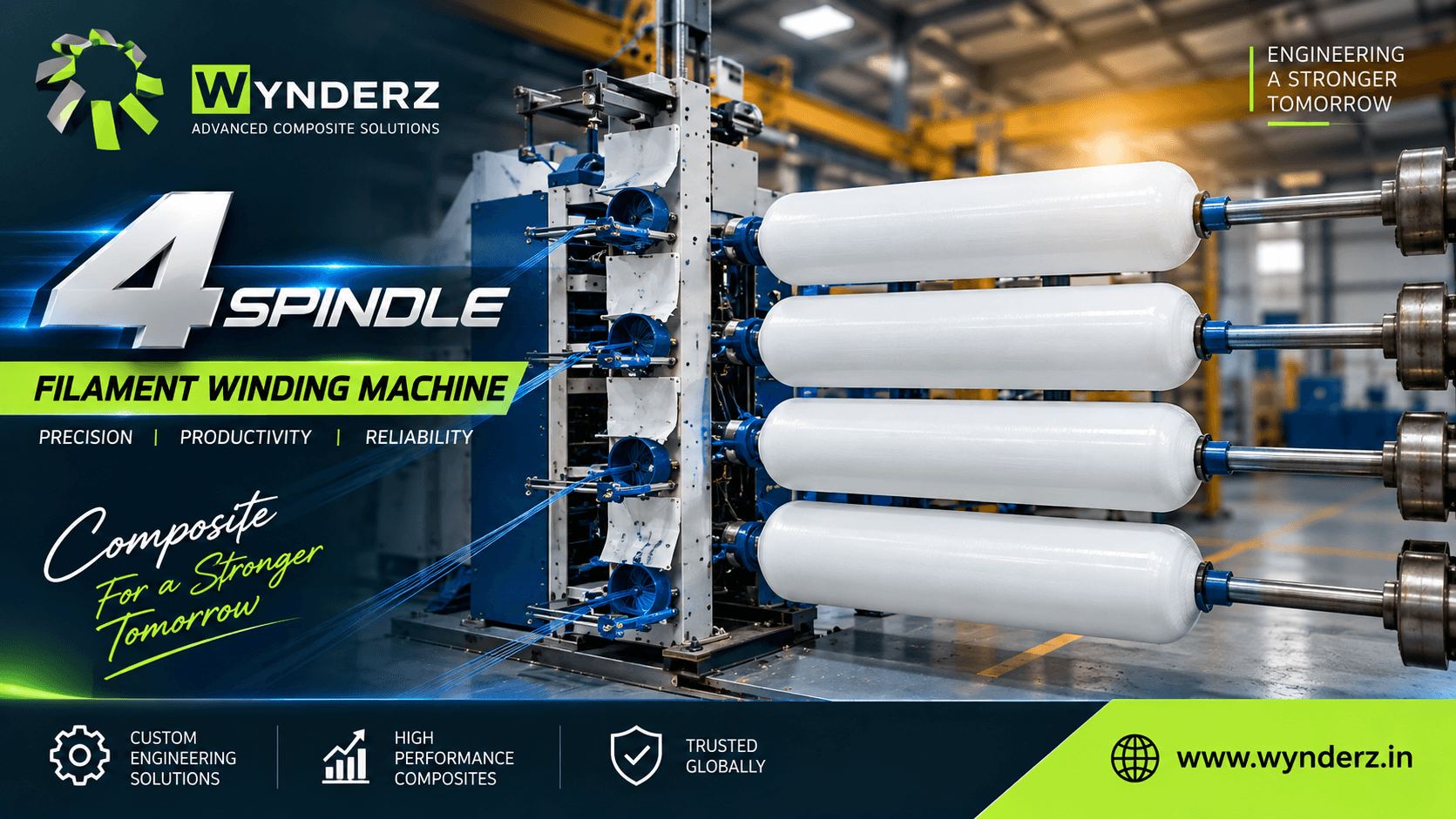 4-Spindle-Filament Winding Machine